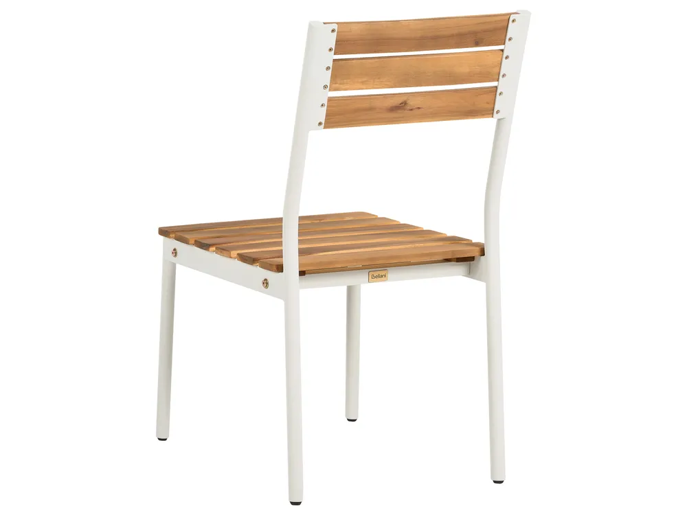 Garden Dining Set 4 Seater CORRICELLA Acacia Wood Brown_1125184