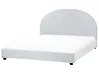 Bed Chenille VAUCLUSE 160 x 200 cm (EU King Size) Light Blue