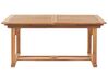 Set tavolo e 6 sedie in legno di acacia con cuscini terracotta JAVA_787771