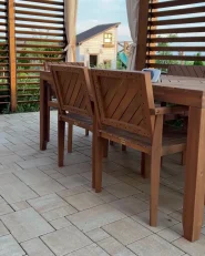 Zestaw ogrodowy dla 6 osób BARATTI Drewno akacjowe Brązowy_933571