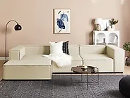 Modul Ecksofa APRICA Kunstleinen Beige rechtsseitig_1174060