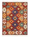 Tapis kilim en laine multicolore 160 x 230 cm ZOVUNI_859309