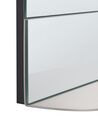 Kovové nástěnné zrcadlo s policí 40 x 60 cm stříbrná BRANNAY_915538