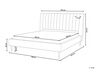  Sametová postel 180 x 200 cm, broskev MARVILLE_773285