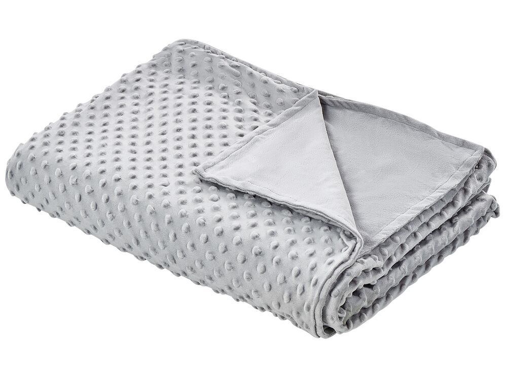 Weighted Blanket Cover 150 x 200 cm Grey CALLISTO Beliani