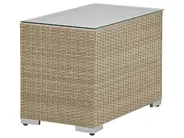 Set da giardino con tavolo 2 posti NOTO Modulare Rattan sintetico (PE) Marrone chiaro_776842