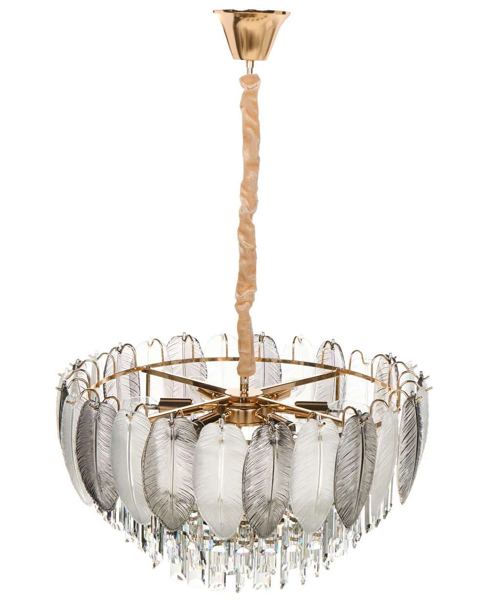 Chandelier CANAGUA Glass Brass_1006227