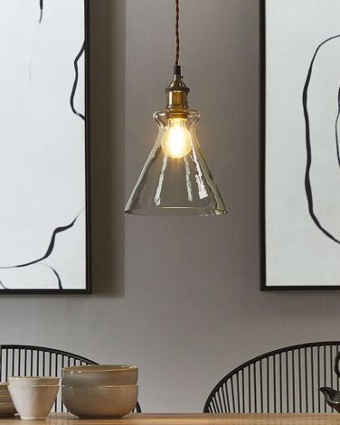 Glass Pendant Lamp Transparent BERGANTES