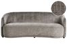 Sofa 3 Seater ROSET Fabric Brown
