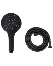 Shower Head and Hose Kit IQUIRA 4-function Black_988918