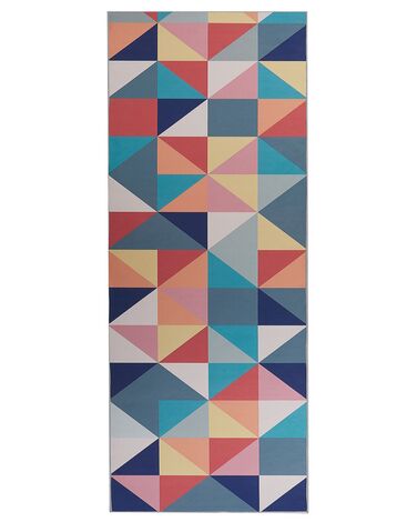 Vloerkleed polyester meerkleurig 80 x 200 cm VILLUKURI