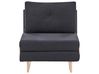 Single Sofa Bed JERSLEV Fabric Black
