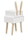 2 Drawer Bedside Table White BANKS_934780