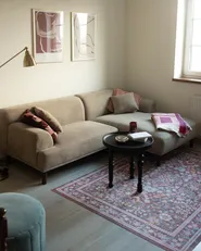 Corner Sofa 3 Seater HOLT Fabric Taupe Left Hand_1035789