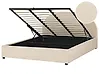 Ottoman Bed VAUCLUSE Boucle Beige 180 x 200 cm (EU Super King)