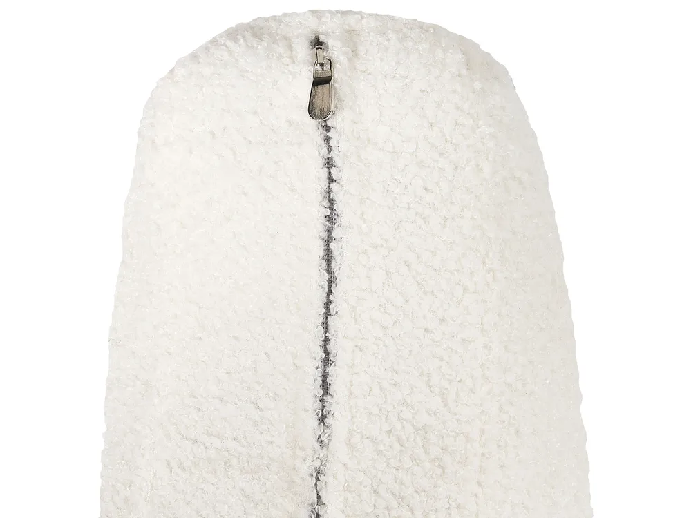Set da salotto 3 posti EDLAND con Panca Bouclé Bianco_1041134