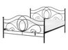 Kovová postel 140 x 200 cm černá LYRA_817954