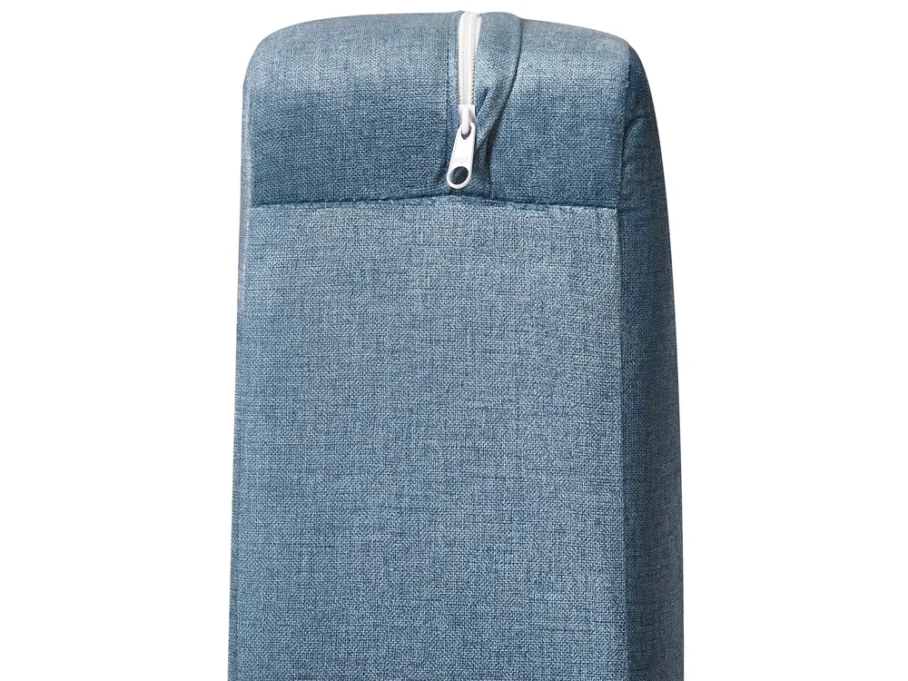 Sofa 2 Seater SALO with Tables Fabric Blue_932605