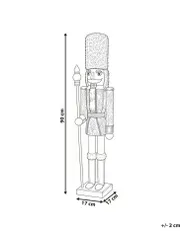 Figurka dekoracyjna RUKA 120 cm Dziadek do orzechów Biały_1187411