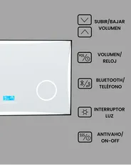 Espejo de baño LED ONLAY 100 cm 60 cm Plateado_940477