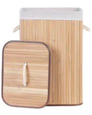 Laundry Basket KOMARI Bamboo Light Brown 72 L_849025