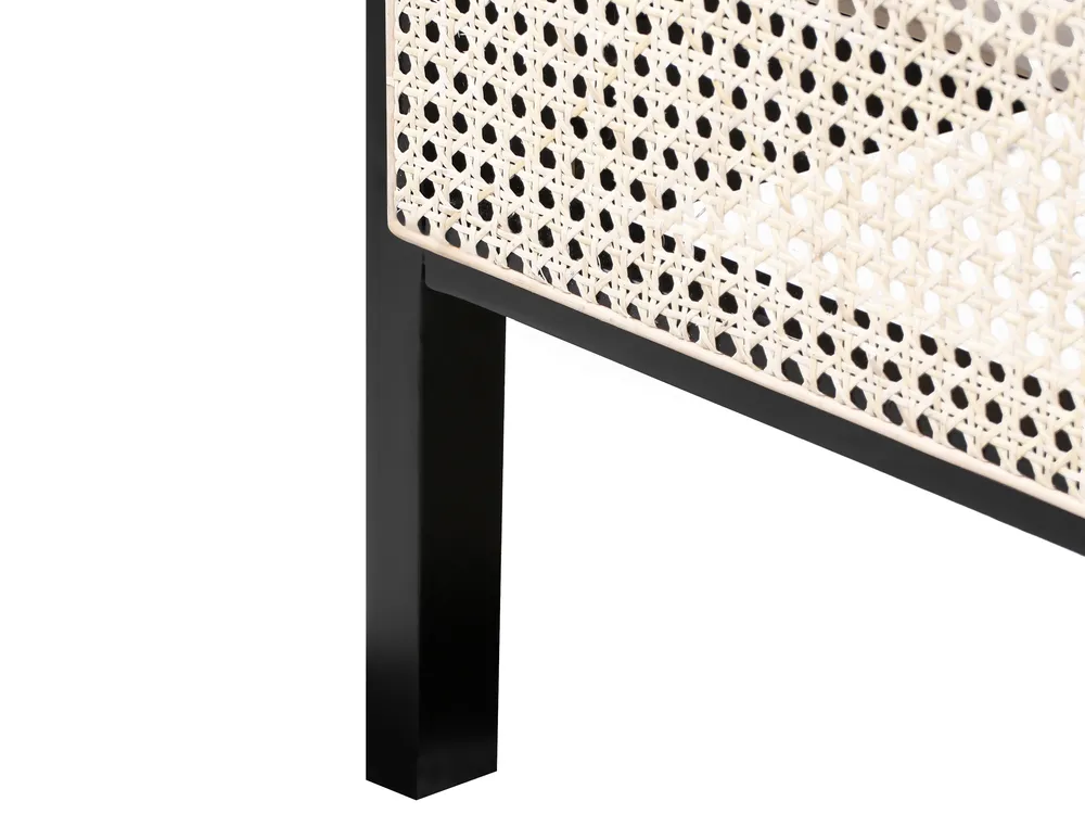 Bett mit Lattenrost Kiefernholz GONFARON 140 x 200 cm Schwarz_977082