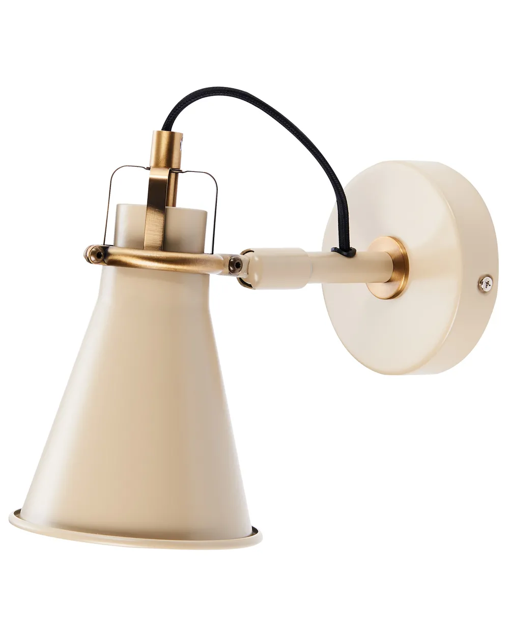 Set di 2 lampade da parete MOYOLA Regolabile Metallo Beige_949012