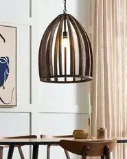 Pendant Lamp MANAIR Mango Wood Dark Brown_867656