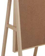 Standing Mirror with Shelf CHAMBERY 170 cm Paulownia Wood Light Brown_830394
