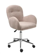 Desk Chair PRIDDY Boucle Beige_1006290