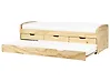 Trundle Bed Pine Wood PETIVILLE 90 x 200 cm (EU Single) Light Brown