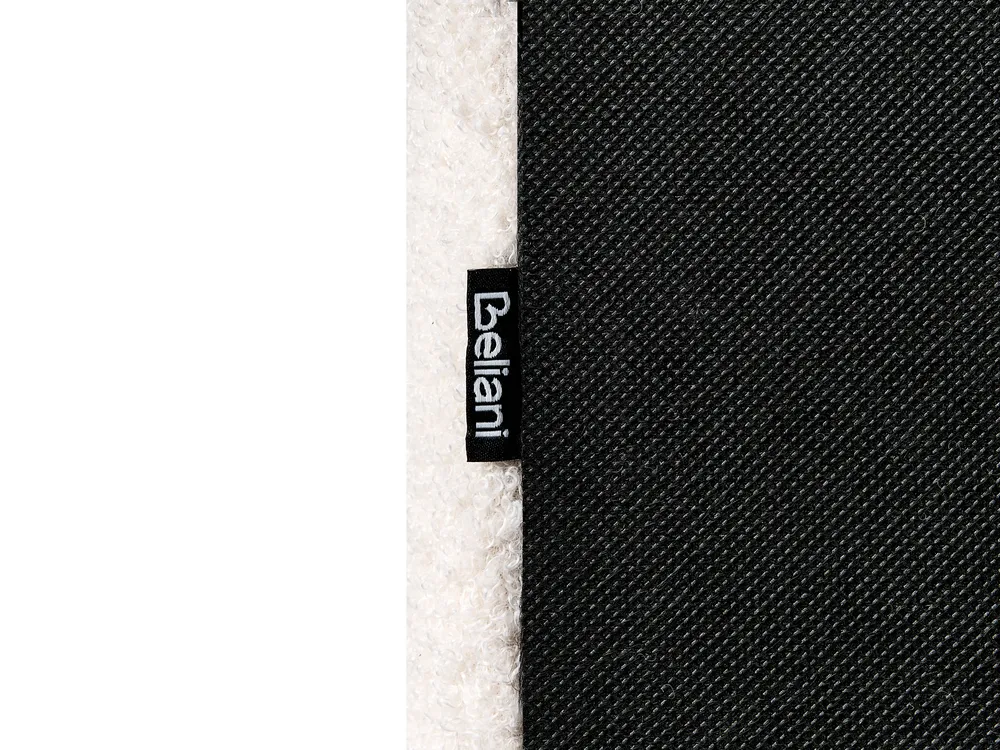 Bett mit Stauraum BOUSSE Bouclé Cremeweiss 140 x 200 cm_980058