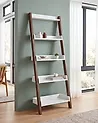 5 Tier Shelving Unit MOBILE TRIO 164 cm Brown/ White