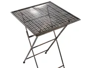 Garden Bar Set Folding BORMIO Metal Black_966402