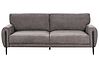 Sofa 3-Sitzer SKARO Chenillegewebe Taupe