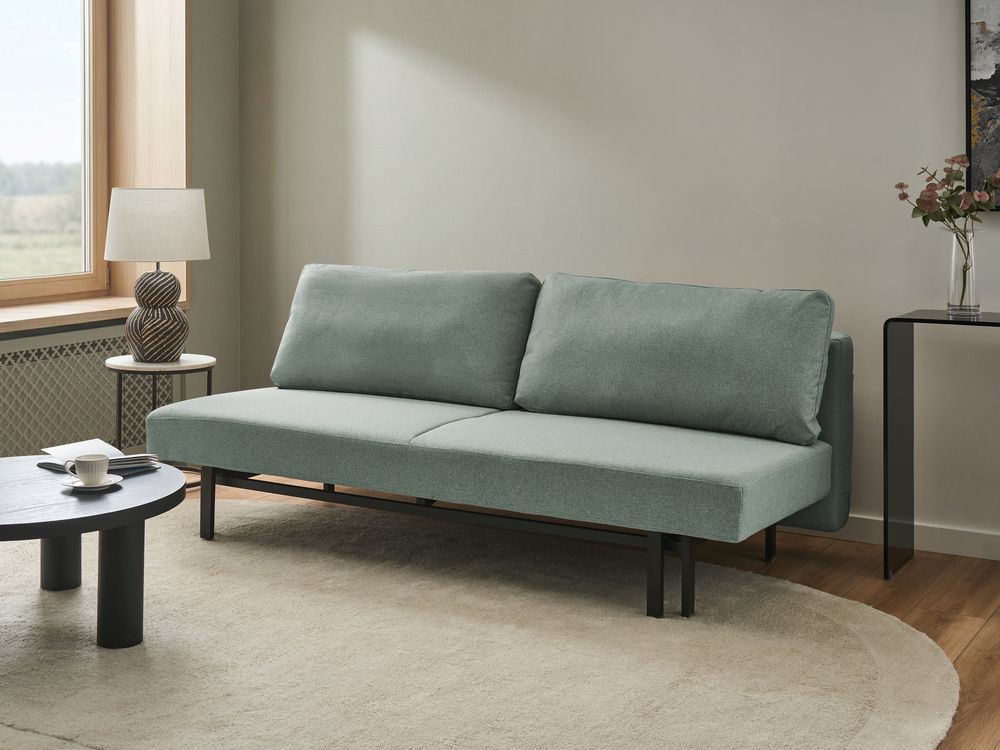 Divano letto 3 posti ROYKKA Tessuto Verde chiaro