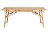 Mesa de jardín de bambú madera clara 180 x 90 cm TINDARI_921524