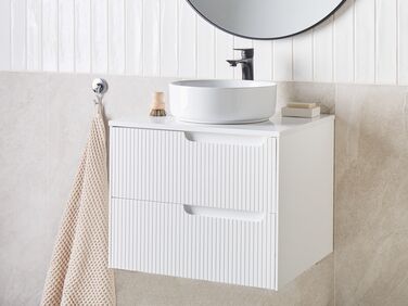 Bathroom Wall Mounted Cabinet 60 x 52 cm White QUINTELA