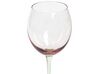 Zestaw 4 kieliszków do wina czerwonego 360 ml różowo-zielony DIOPSIDE_912630