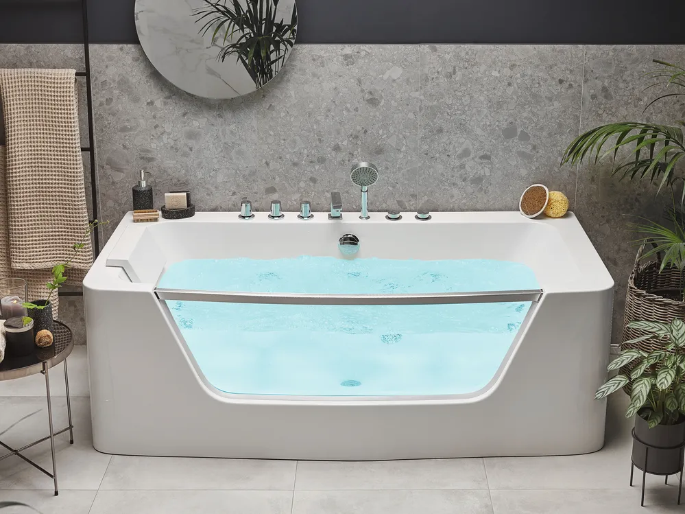 Corner Hot Tub BARRANCA 1700 x 850 mm White