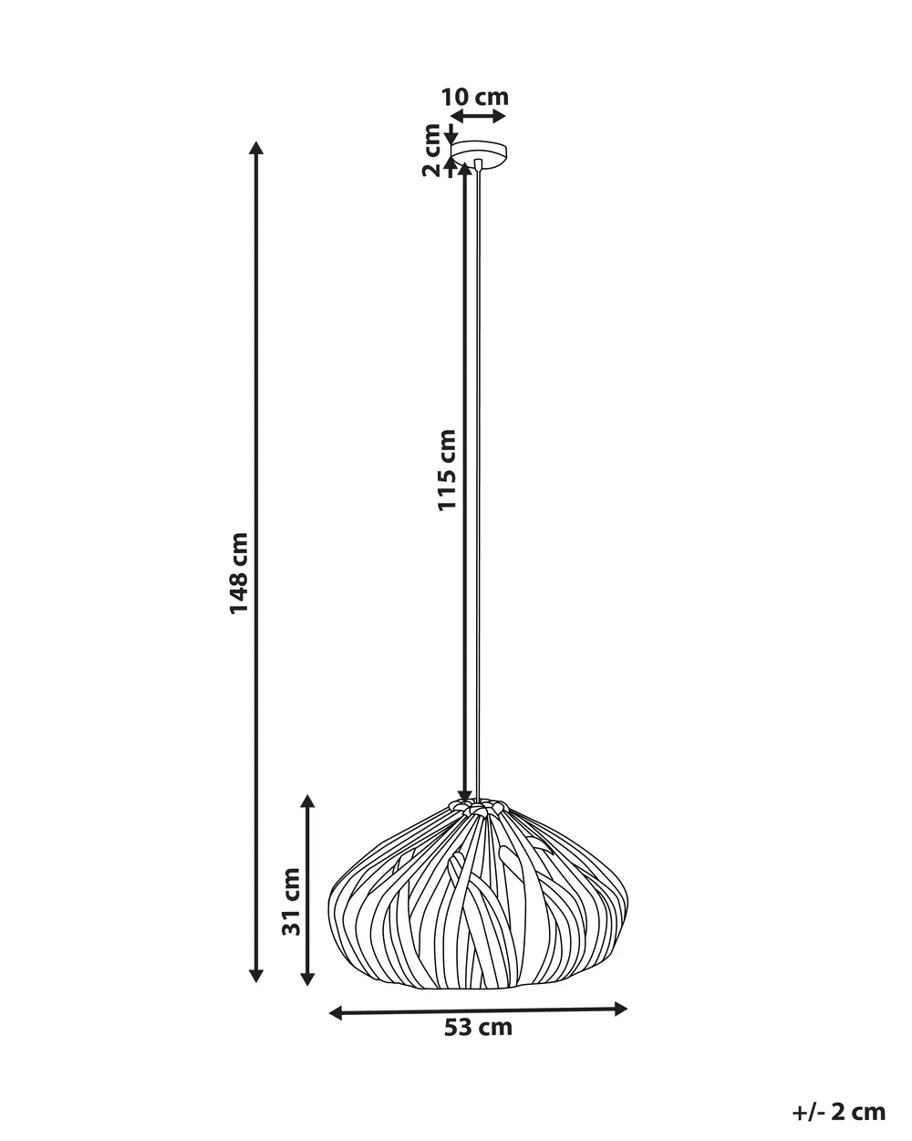 Pendant Lamp PASOS Water Hyacinth Natural_1008105