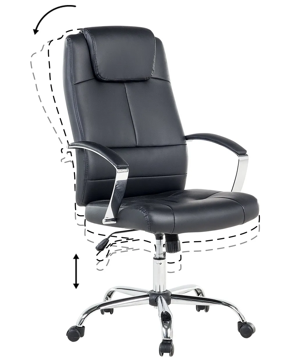 Executive Chair WINNER Faux Leather Black - Main Image