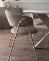 Set of 2 Dining Chairs ALANSON Chenille Light Beige_997809