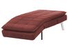 Chaise longue regolabile tessuto rosso LOIRET_927391