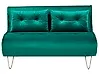 Sofá cama 2 plazas VESTFOLD Terciopelo Verde oscuro