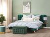 Tmavě zelená sametová postel 180 x 200 cm SENLIS_820083