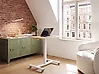 Soporte ajustable manual para portátil ACADEMIA 65 cm x 48 cm Marrón claro/Blanco