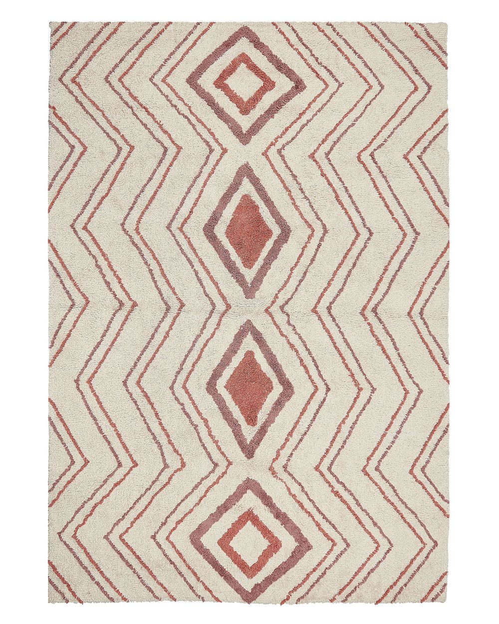 Rug KASTAMONU Beige 140 x 200 cm Cotton