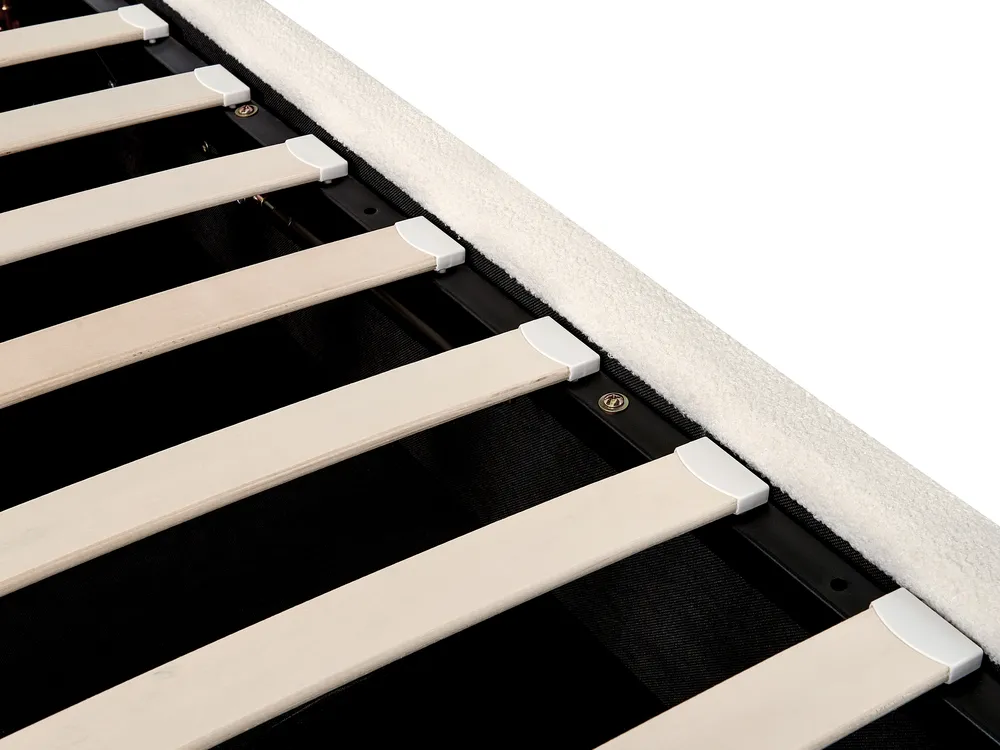 Ottoman Bed SEZANNE Boucle Off-White 160 x 200 cm (EU King Size)_939778