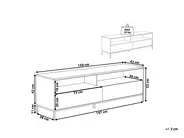 TV Stand SYDNEY Brown/ Black_816496